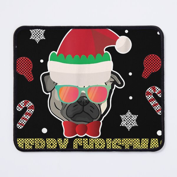 Item preview, Chug Ugly Sweater Dog Santa Costume Merry Xmas Tshirt designed and sold by bennettefren.