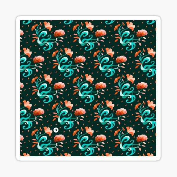 Cherry Bushes (Dark) Sticker