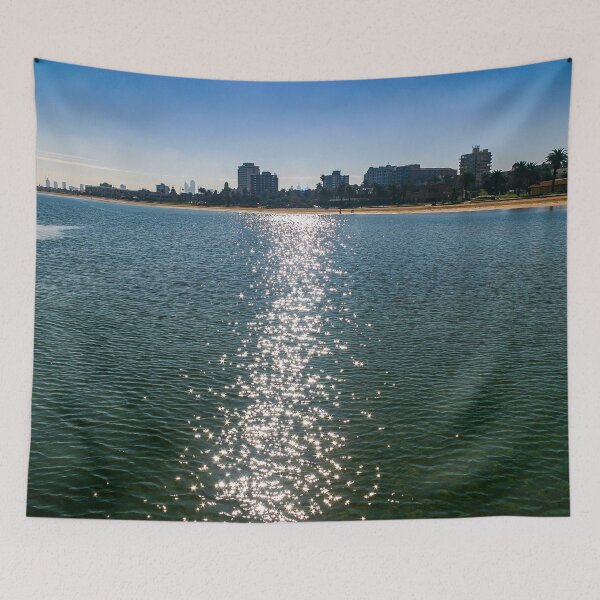 Item preview, Sun glistening of the water in Port Philip Bay Saint Kilda designed and sold by James-Cole.