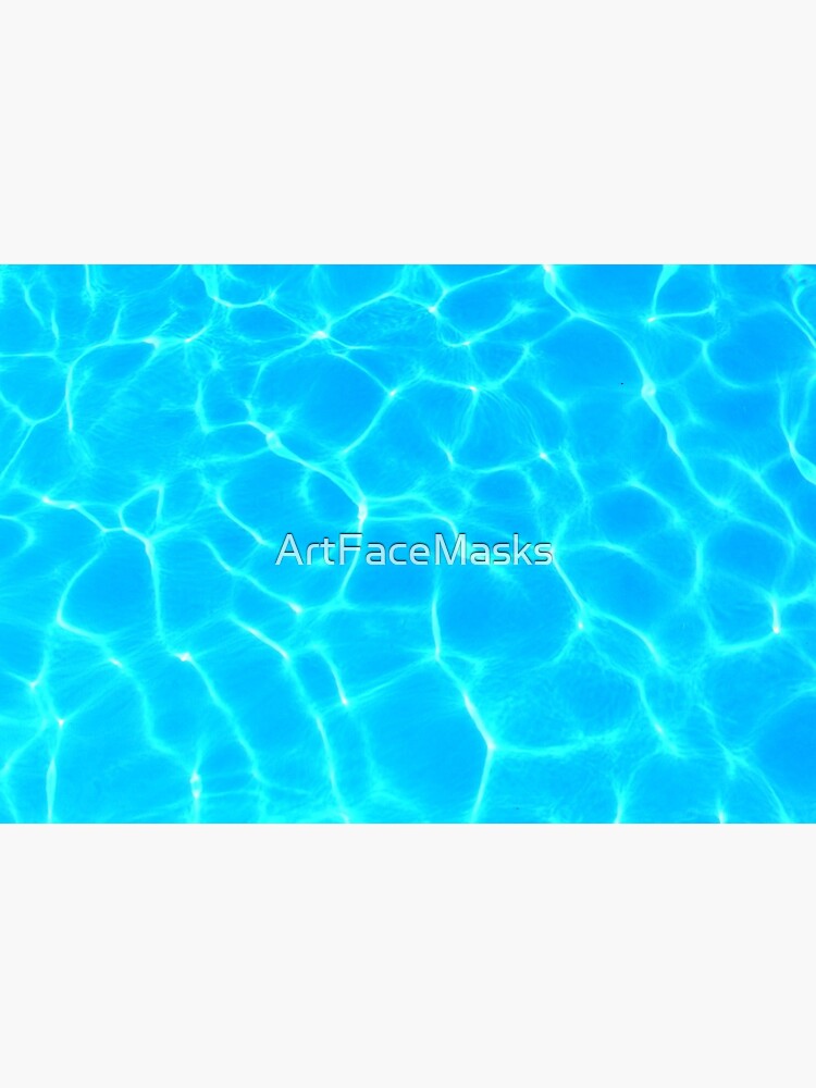 Turquoise Water Ripples Reflection by ArtFaceMasks