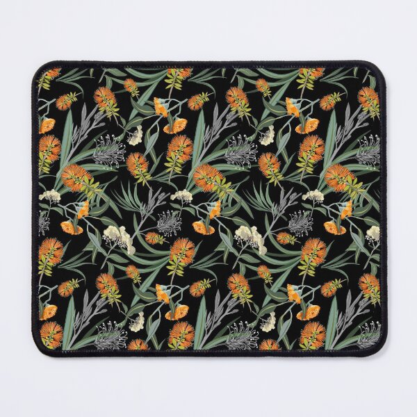 Item preview, Botanical Australian natives flora, orange, pattern, boho, banksia designed and sold by chrissyink.