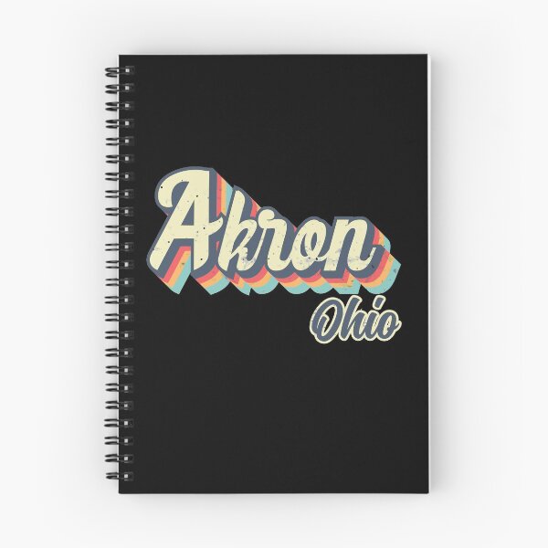 Item preview, Akron city Ohio Retro Vintage 70s rainbow designed and sold by Teelogic.
