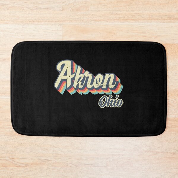 Item preview, Akron city Ohio Retro Vintage 70s rainbow designed and sold by Teelogic.
