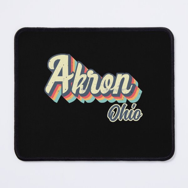 Item preview, Akron city Ohio Retro Vintage 70s rainbow designed and sold by Teelogic.