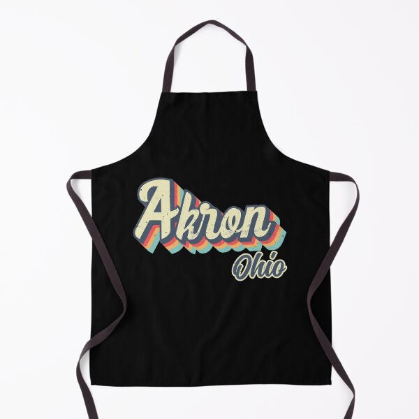 Item preview, Akron city Ohio Retro Vintage 70s rainbow designed and sold by Teelogic.