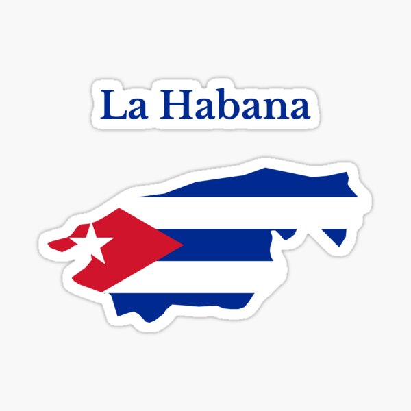 Bandera de Guanabacoa, Cuba STICKER Vinyl Die-Cut Decal – The