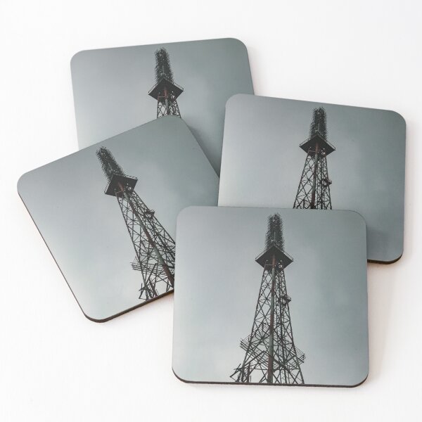 Item preview, Radio and television transmission antenna tower in black and white designed and sold by James-Cole.