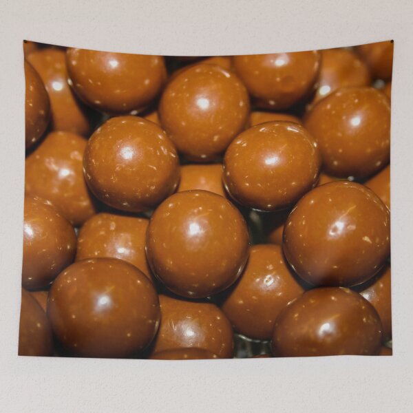 Item preview, Maltesers madness - Close-up of a bowl full of delicious chocolate honeycomb malt balls designed and sold by James-Cole.