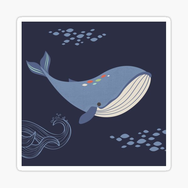 Whales of the Sea Sticker