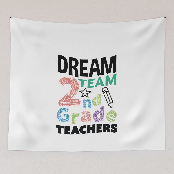 Item preview, 2nd Grade Teachers Dream Team,Second Grade Squad, Hello 2nd Grade Pattern | designed and sold by Boom-llqb.