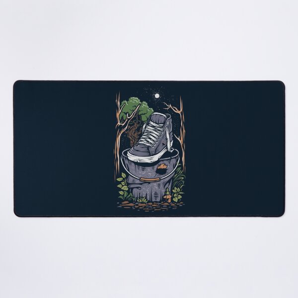 Shoes In The Forest - Illustration Desk Mat