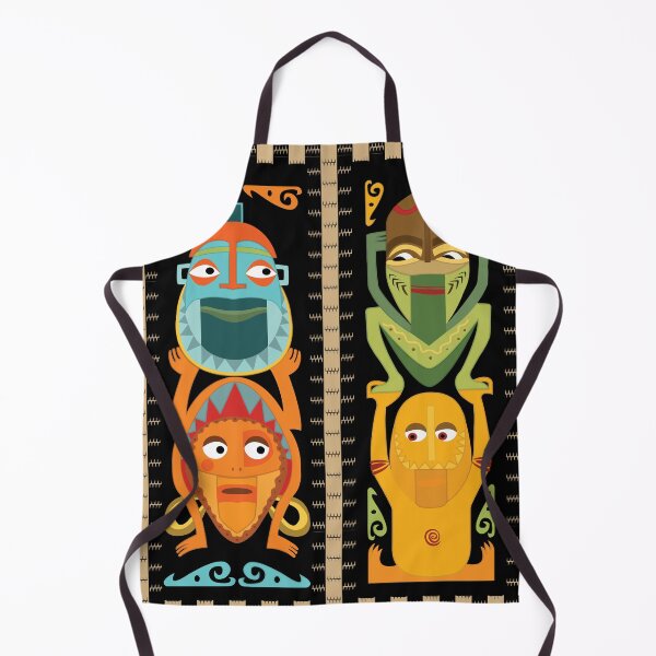 Item preview, Tropical Hawaiian Polynesian Tiki Totems designed and sold by Pink Pineapple Works.