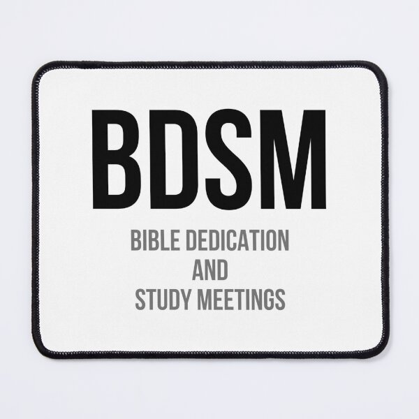 Item preview, BDSM | bible dedication and study meetings | funny kinky designed and sold by DeltaWhiskey-.