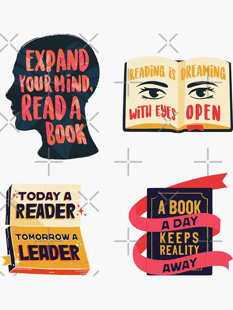 "Best Reading Quotes Pack" Sticker for Sale by Redbubble