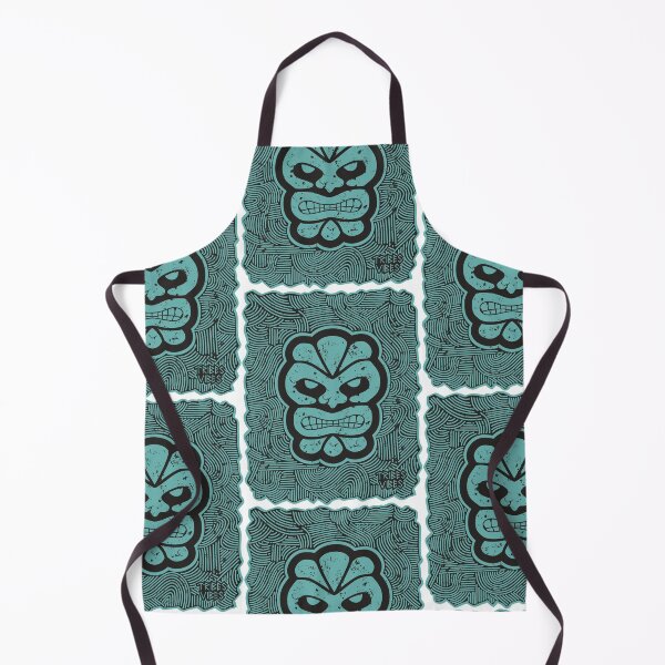 Item preview, Tiki Mask Hawaii Linocut Style designed and sold by TribesVibes.