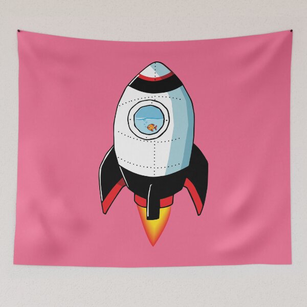 Item preview, Goldfish in a Rocket Ship designed and sold by Vin  Zzep.