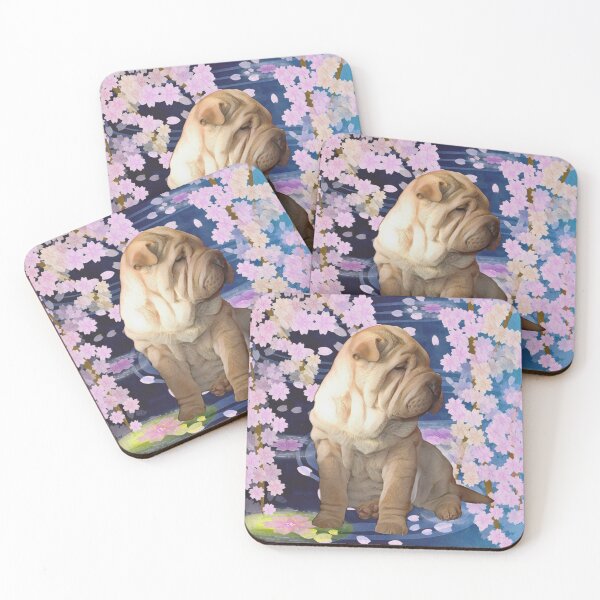 Item preview, Shar-Pei Dog On Oriental Background designed and sold by Heathermarie321.