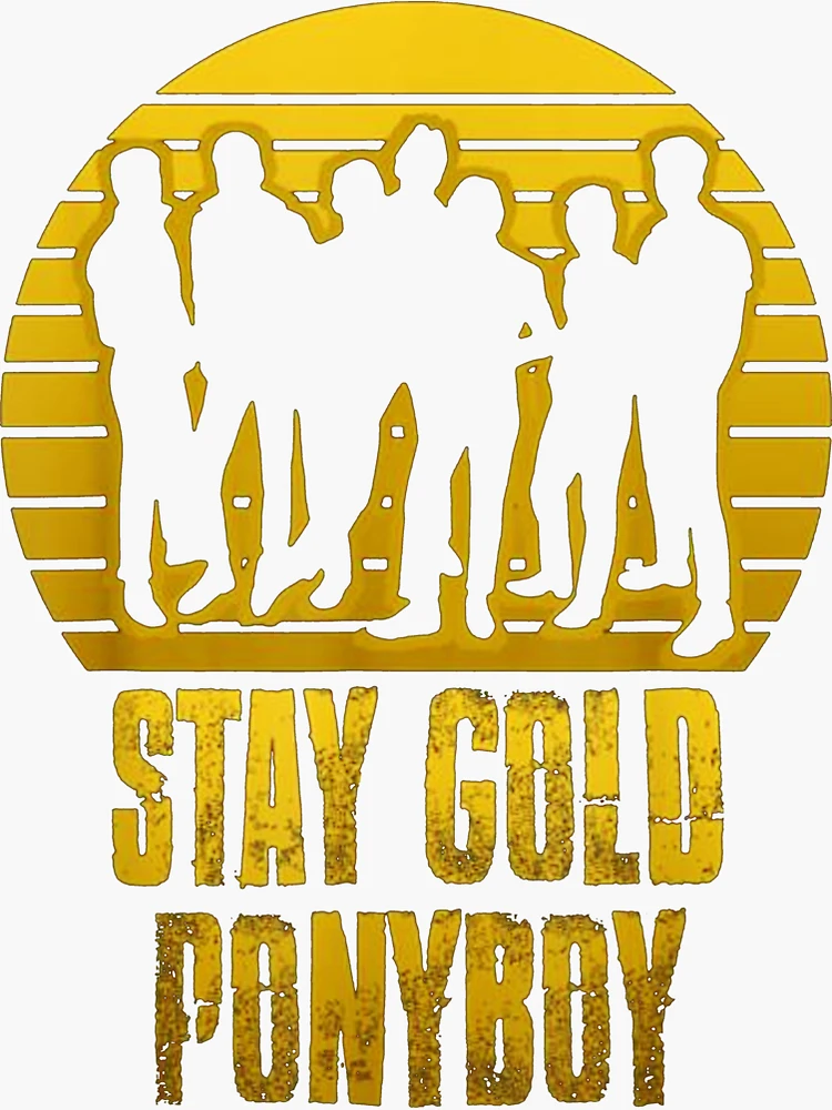 Stay Gold Sticker for Sale by miamulin57