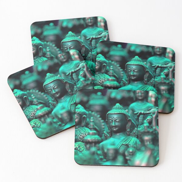 Item preview, Many Teal Buddhas designed and sold by Cryptodesignz.
