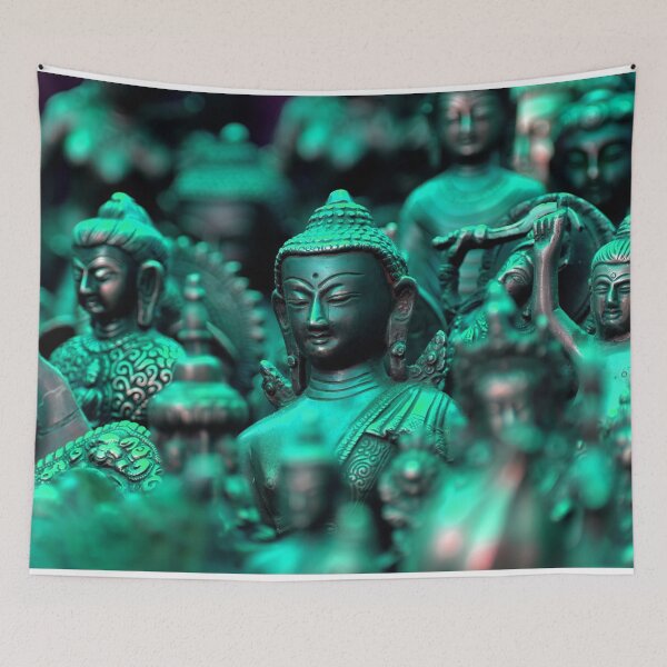Item preview, Many Teal Buddhas designed and sold by Cryptodesignz.