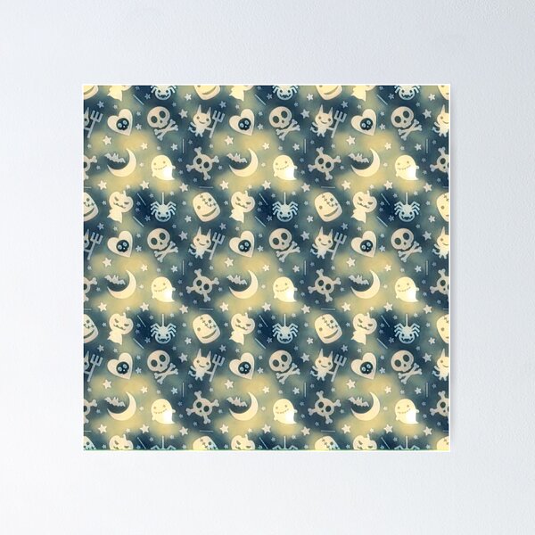 Item preview, Halloween Party Oil Painting cute colorful pattern background designed and sold by funnyhalloween.