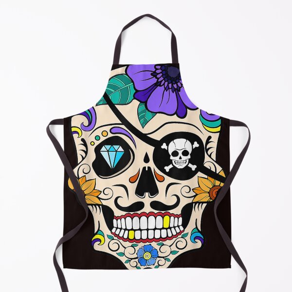 Item preview, Pirate Sugar Skulls Boss Dia De Los Muertos Day Of The Dead designed and sold by larsonrefugio.