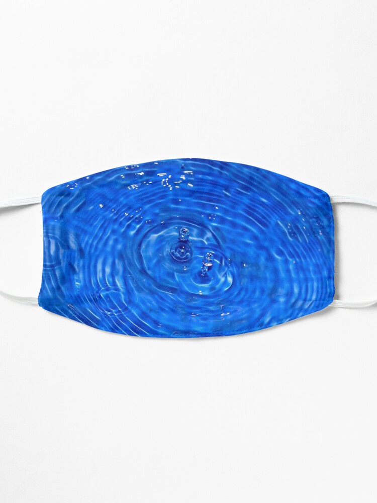 Alternate view of Cobalt Blue Concentric Circles Drip of Water Mask