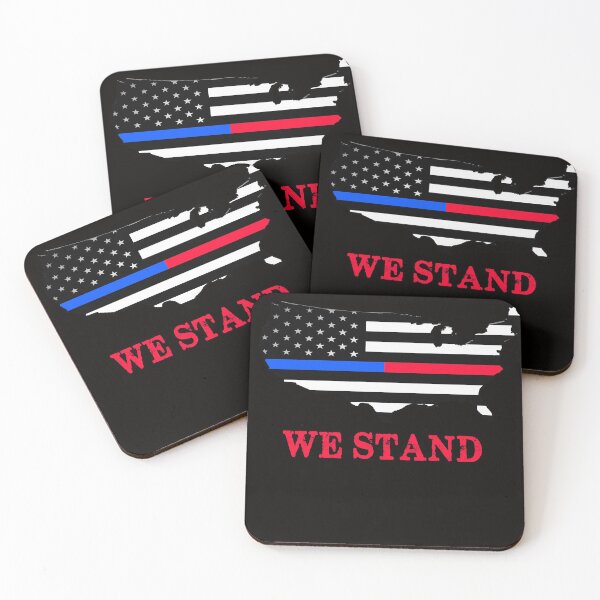 Item preview, United We Stand, Thin Blue Line Thin Red Line Hoodie designed and sold by brewerpowers.