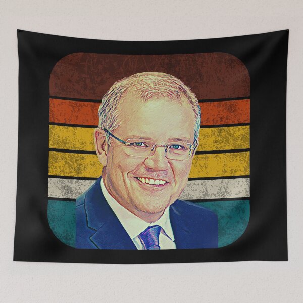 Item preview, Prime Minister Scott Morrison | Vintage Retro | Distressed designed and sold by Aussies-R-Us.