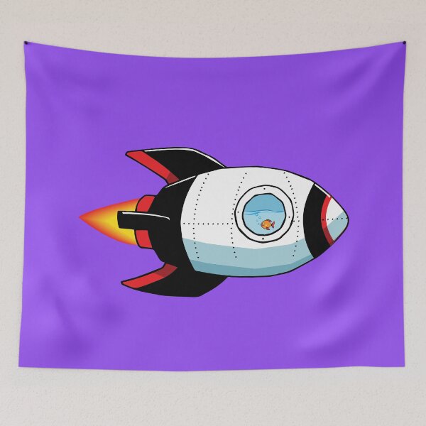Item preview, Goldfish in a Rocket Ship  designed and sold by Vin  Zzep.