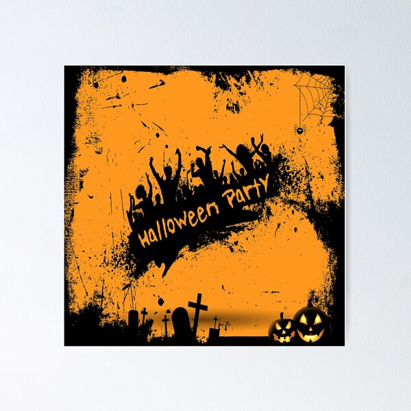Item preview, Halloween Party Oil Painting designed and sold by funnyhalloween.