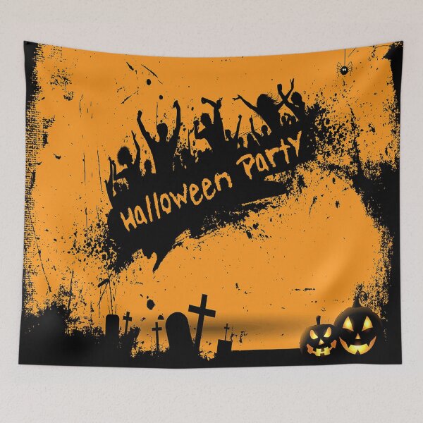 Item preview, Halloween Party Oil Painting designed and sold by funnyhalloween.