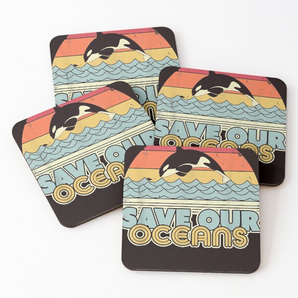 Item preview, Save Our Oceans, Orca Whale Shirt. Retro Climate Change designed and sold by larsonrefugio.