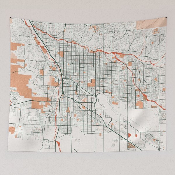 Item preview, Tucson City Map of Arizona, USA - Bohemian designed and sold by deMAP.