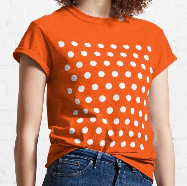 Red tee t shirt with white polka dots Classic T-Shirt