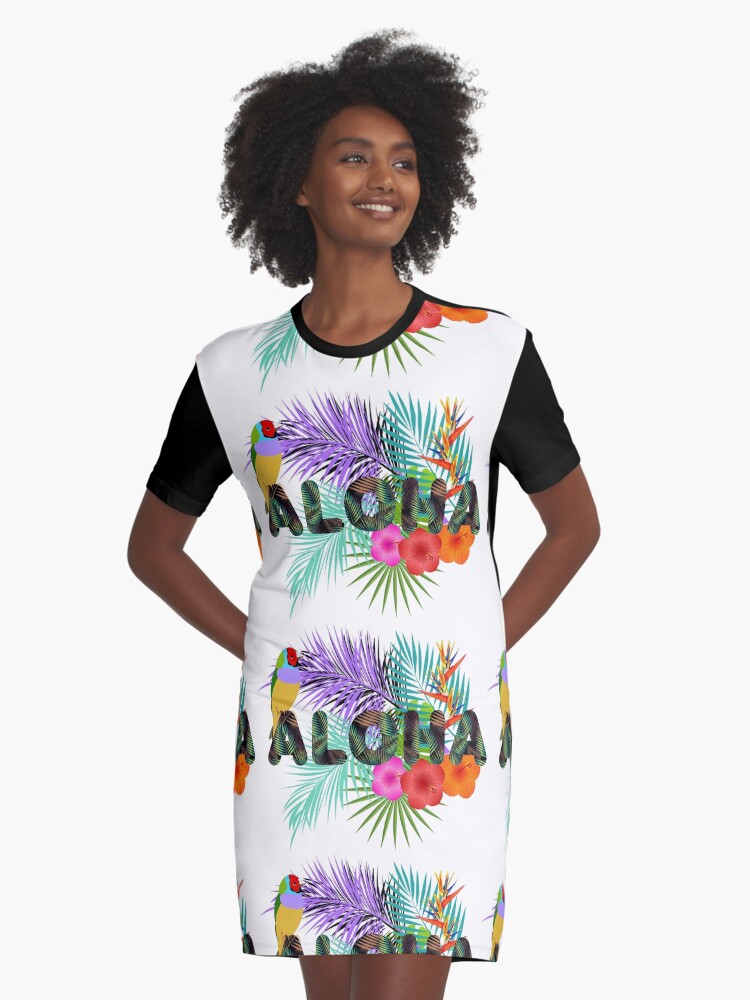 hawaiian t shirt dress