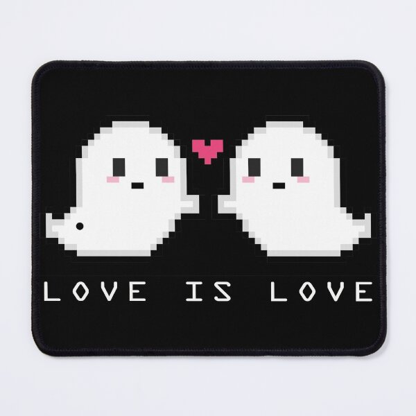 Item preview, Love is Love Kawaii Halloween Ghosts Heart designed and sold by MOP-tees.