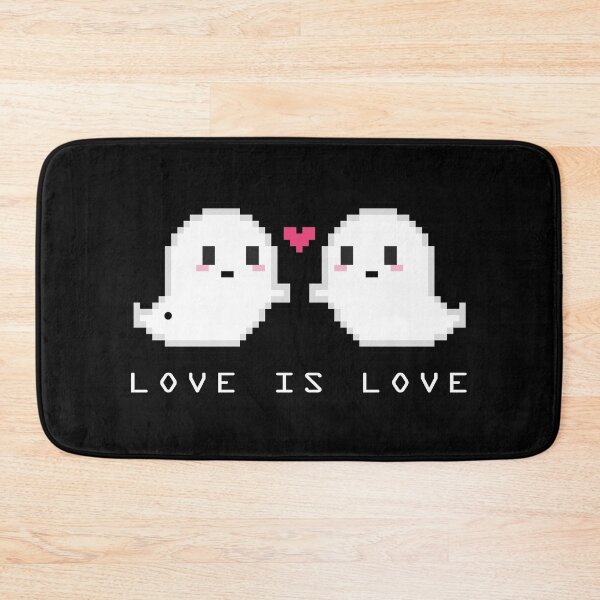 Item preview, Love is Love Kawaii Halloween Ghosts Heart designed and sold by MOP-tees.