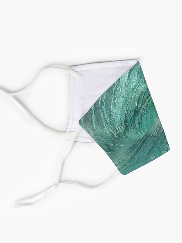 Alternate view of Swirling Water in Clear Light Clean Green Mask