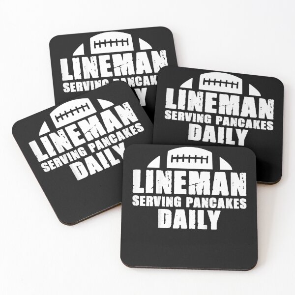 Item preview, Lineman Serving Pancakes Daily Funny Football Lineman  designed and sold by RogerGift.