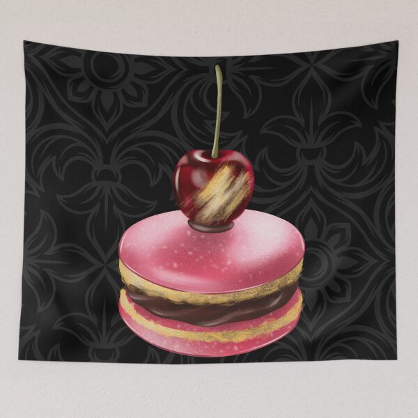 Item preview, French Pink Macaroon with Cherry designed and sold by fowons.