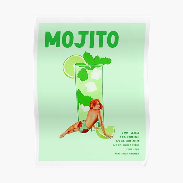 The Mojito Cocktail Poster