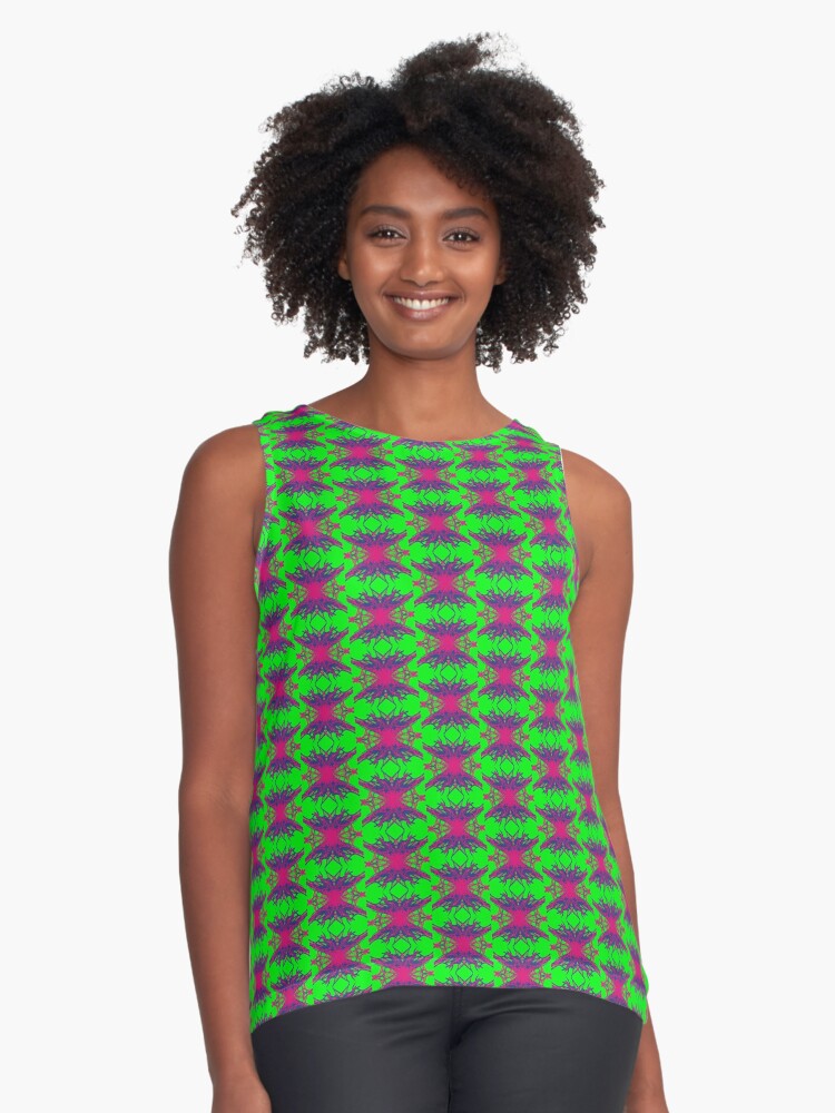 Thumbnail 1 of 6, Sleeveless Top, its brains Johnny designed and sold by Patrickneeds.