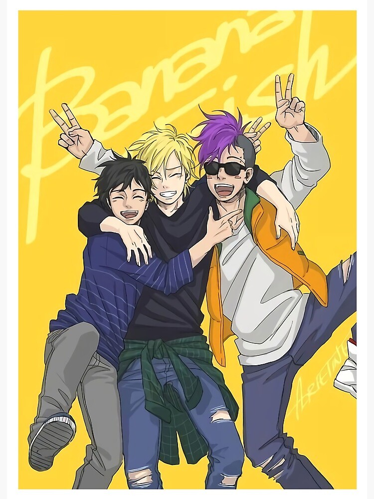 Funny Anime - Banana Fish  Art Board Print for Sale by jamesinn