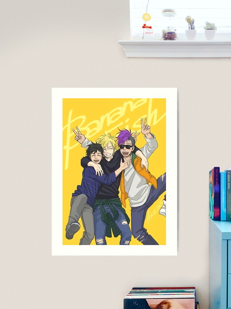 Funny Anime - Banana Fish  Art Board Print for Sale by jamesinn