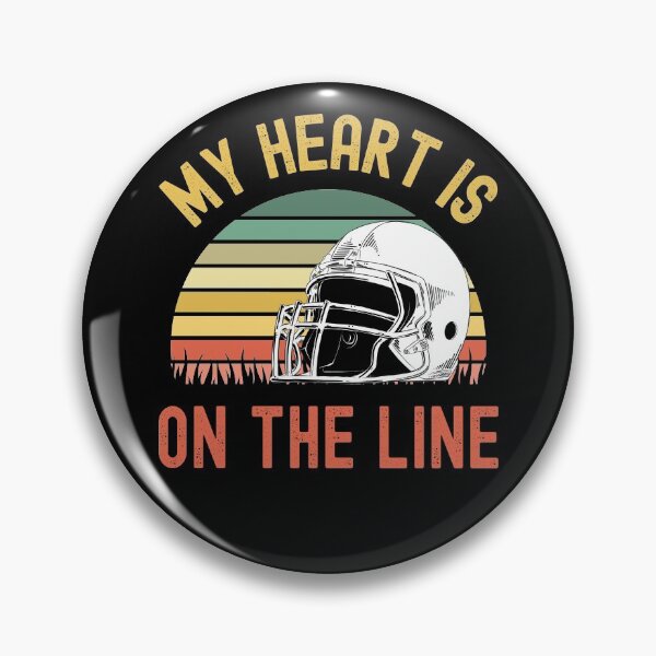 Item preview, My Heart Is On The Line Football Offense designed and sold by Fabvity.