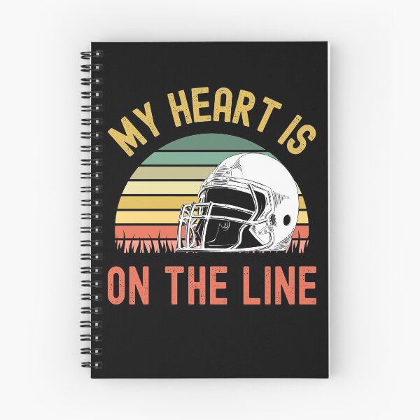 Item preview, My Heart Is On The Line Football Offense designed and sold by Fabvity.