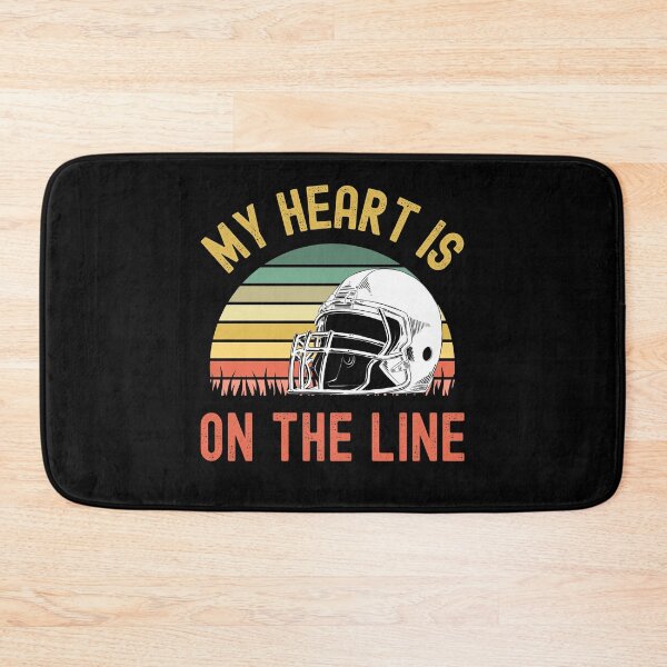 Item preview, My Heart Is On The Line Football Offense designed and sold by Fabvity.