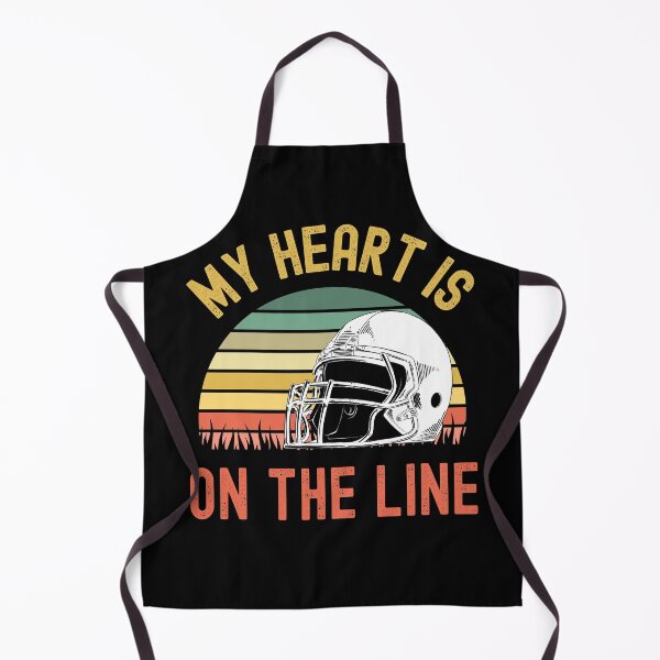 Item preview, My Heart Is On The Line Football Offense designed and sold by Fabvity.