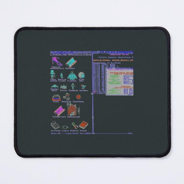 Item preview, TempleOS menu with games designed and sold by AdrienRabiot.